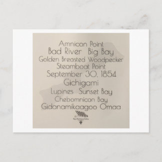 Carte Postale Big Bay Madeline Island Words Postcard