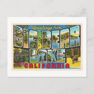 Carte postale Big Bear Lake California CA