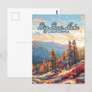 Carte Postale Big Bear Lake California San Bernardino Vintage