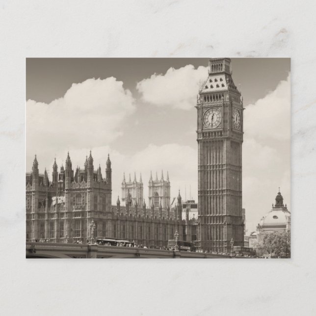 Carte Postale Big Ben Clock Tower Londres (Devant)