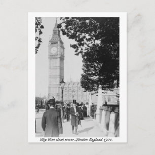 Carte Postale Big Ben Horloge & Chambre du Parlement 1901 Londre
