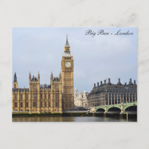 Carte Postale Big Ben Horloge Tower, Chambres du Parlement, Lond