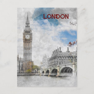 Carte postale Big Ben London Royaume-Uni
