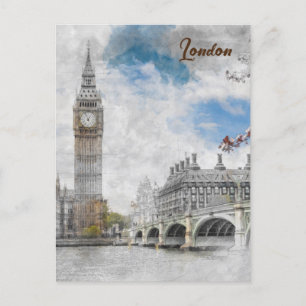 Carte Postale Big Ben, Londres, Royaume-Uni