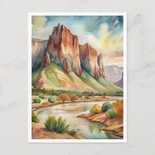 Carte Postale Big Bend National Park Texas aquarelle peinture