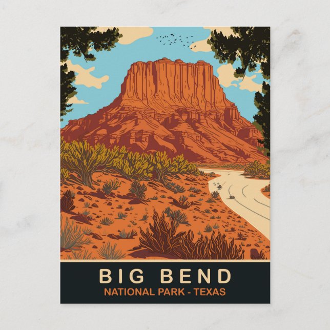 Carte Postale Big Bend, National Park, Texas, Voyage (Devant)