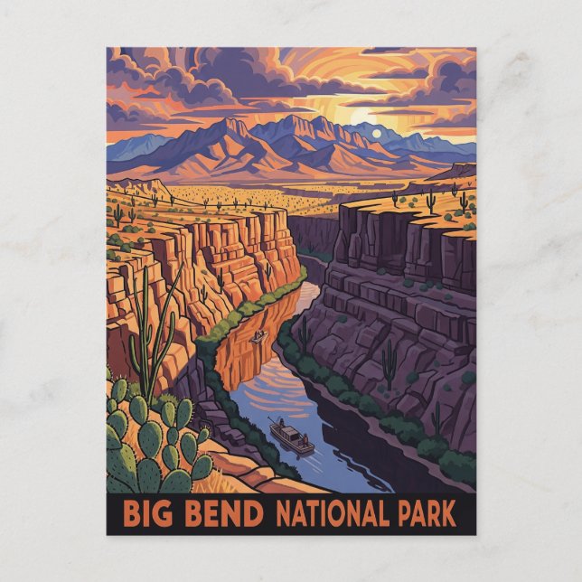 Carte Postale Big Bend National Park Travel (Devant)