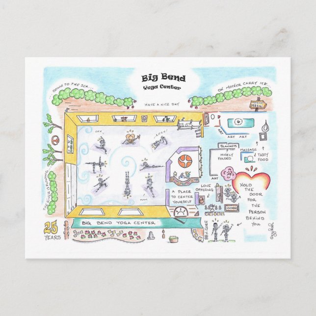 Carte postale Big Bend SMALL de Jzikah (Devant)