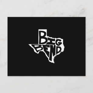 Carte Postale Big Bend West Texas Randonnée Retro Vintage