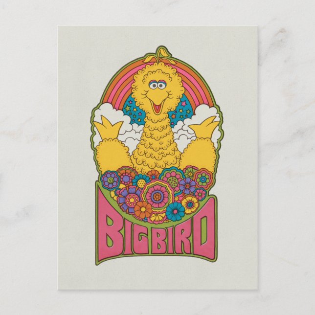 Carte Postale Big Bird | Psychédélique (Devant)