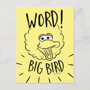 Carte Postale Big Bird Skate Logo - Word! Big Bird