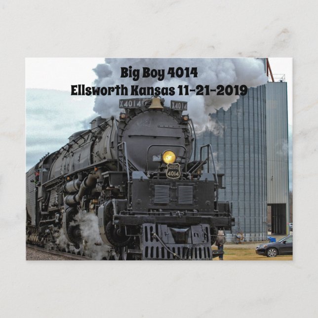 Carte postale Big Boy 4014 Steam Train (Devant)