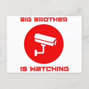 Carte Postale Big Brother regarde 1984 ingsoc