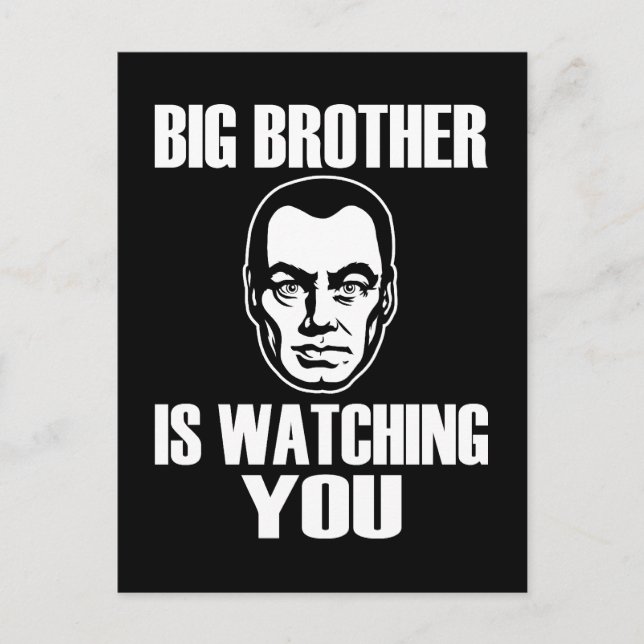 Carte Postale Big Brother vous regarde (Devant)