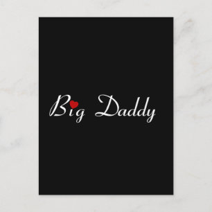 Carte Postale Big Daddy avec Red Heart
