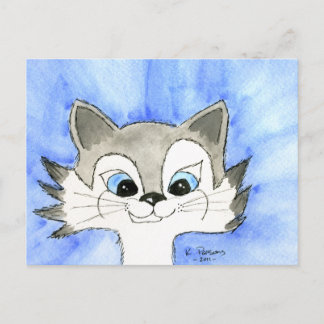 Carte Postale Big Eared Cat