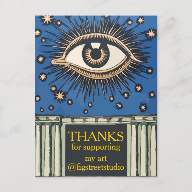 Carte Postale Big Eye Thanks, modifier le texte (Devant)