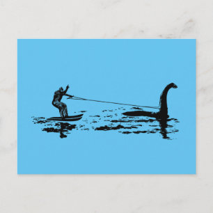 Carte Postale Big Foot and Nessie