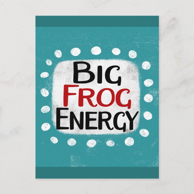 Carte postale Big Frog Energy (Devant)