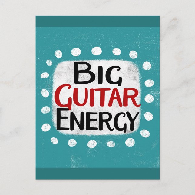 Carte postale Big Guitare Energy (Devant)