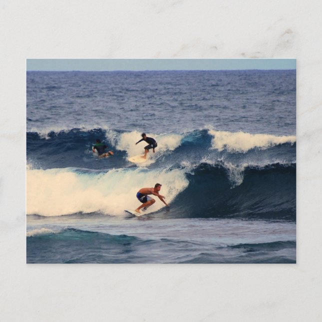 Carte postale Big Island Hawaii Surfers (Devant)