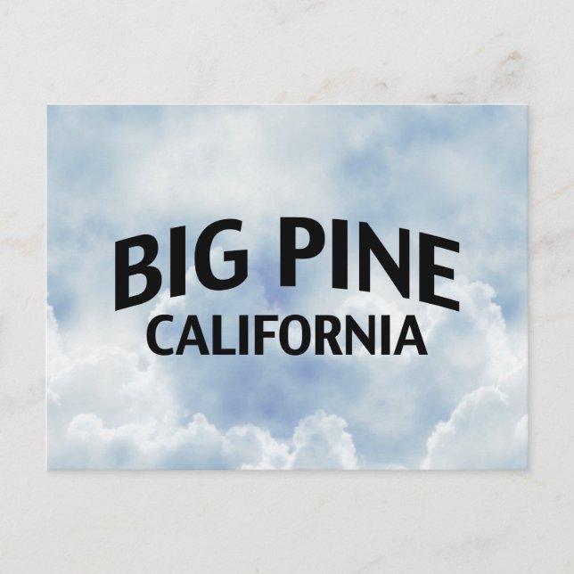 Carte Postale Big Pine Californie (Devant)
