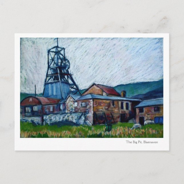 Carte postale 'Big Pit, Blaenavon' (Devant)
