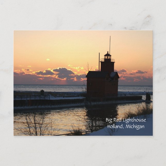 Carte Postale Big Red Lighthouse (Devant)