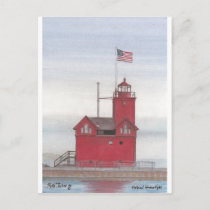 Carte Postale Big Red Lighthouse, Holland, Michigan