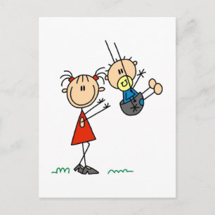 Carte Postale Big Sis with Little Brother Cards and Stickers