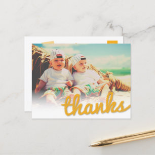 Carte Postale Big Sketch Merci Twins Anniversaire Photo Merci