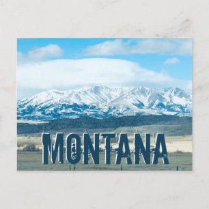 Carte Postale Big Sky Country Montana Mountains Travel Souvenir