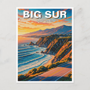 Carte Postale Big Sur California Central Coast Voyage Sunset