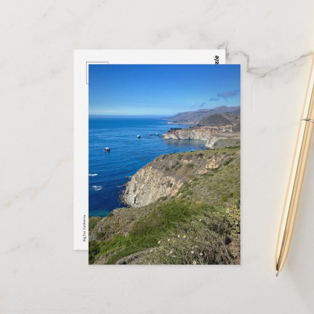 Carte Postale Big Sur, Californie (Devant/Arrière en situation)