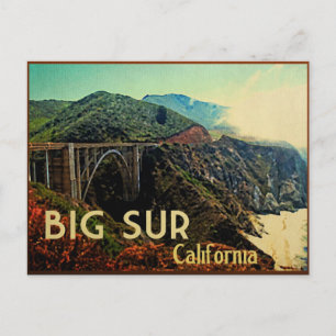 Carte Postale Big Sur Californie Vintage