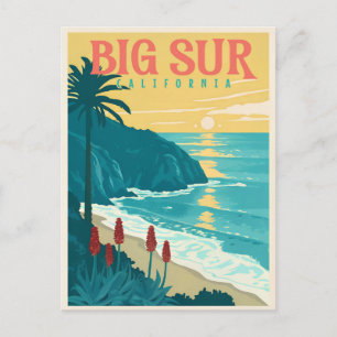 Carte Postale Big Sur - La beauté de la côte Pacifique de Califo