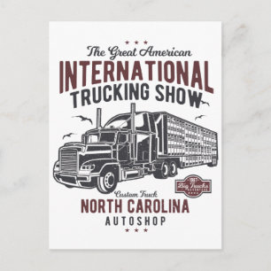 Carte Postale Big Truck Trucking Show North Carolina Auto Shop