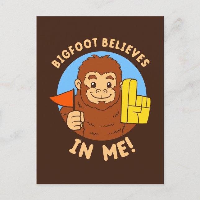 Carte Postale Bigfoot croit en moi (Devant)