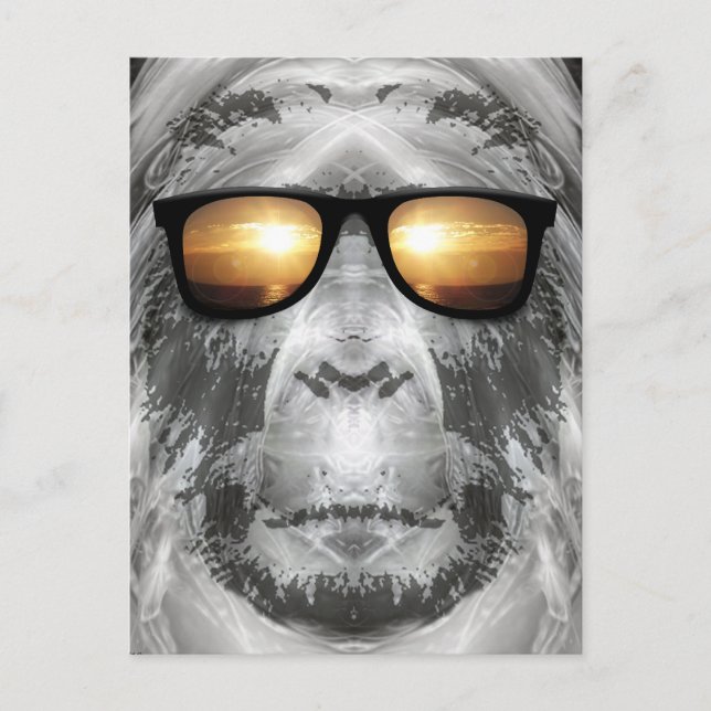 Carte Postale Bigfoot dans les tons (Devant)