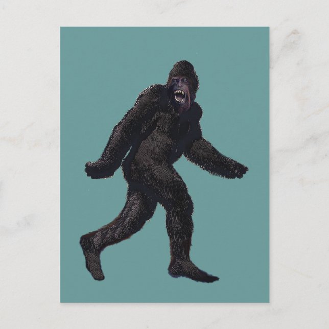 Carte Postale Bigfoot Sasquatch Yetti (Devant)