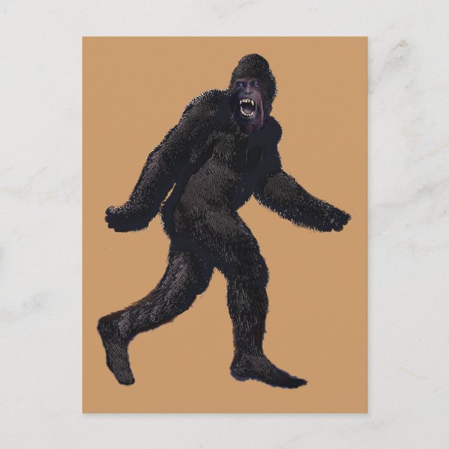 Carte Postale Bigfoot Sasquatch Yetti (Devant)