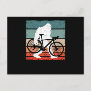 Carte Postale Bigfoot Vélo Ride Funny MTB Sasquatch