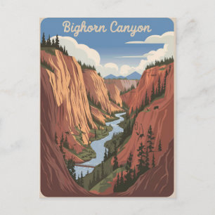 Carte Postale Bighorn Canyon Vintage