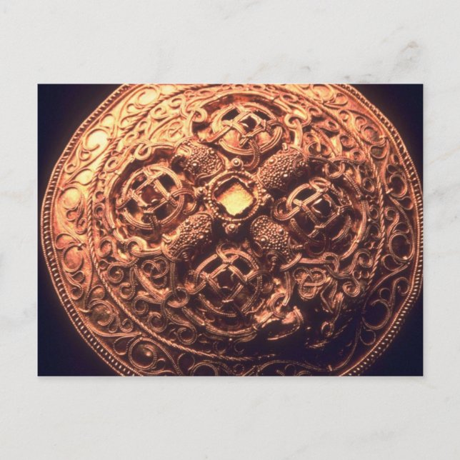Carte Postale Bijou de broche viking pour les riches (Devant)