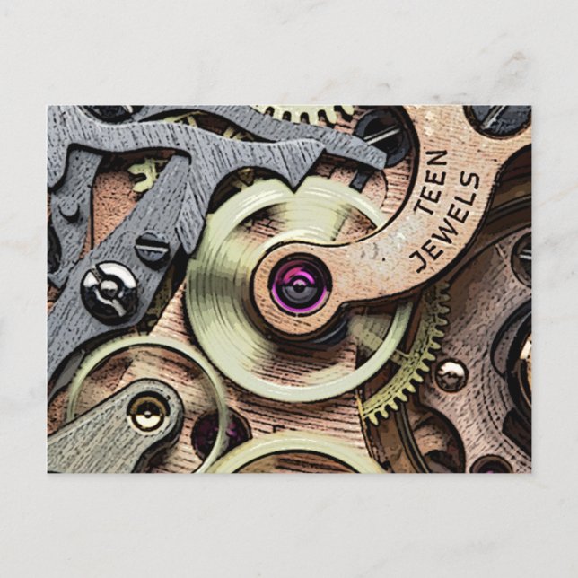 Carte Postale Bijoux Ados Steam-Punk (Devant)