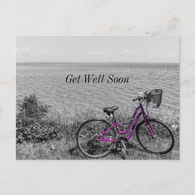 Carte Postale Bike de l'île Mackinac Couleur sélective Se tirer  (Devant)