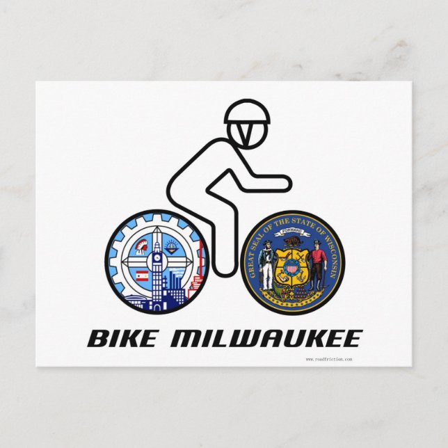 Carte Postale Bike Milwaukee (Devant)