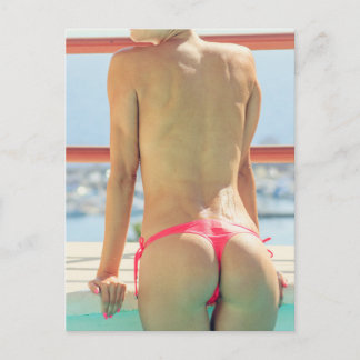 CARTE POSTALE BIKINI GIRL