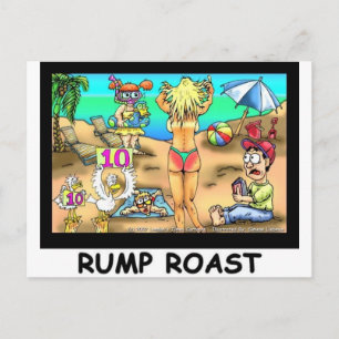 Carte Postale Bikini Rump Roast amusant Offbeat Tee - shirts & C