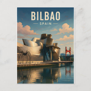Carte Postale Bilbao Espagne Architecture basque Ville du Nord 